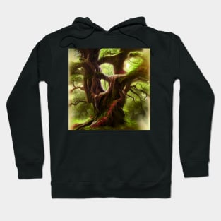 Beautiful Tree in Fantasy Style, Digital Painting Hoodie